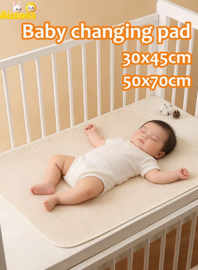 Aissiora Waterproof baby pads, baby pee pads, Crib waterproof mat Reusable incontinence pads, Suitable for children, the elderly, women and pets - Image 1
